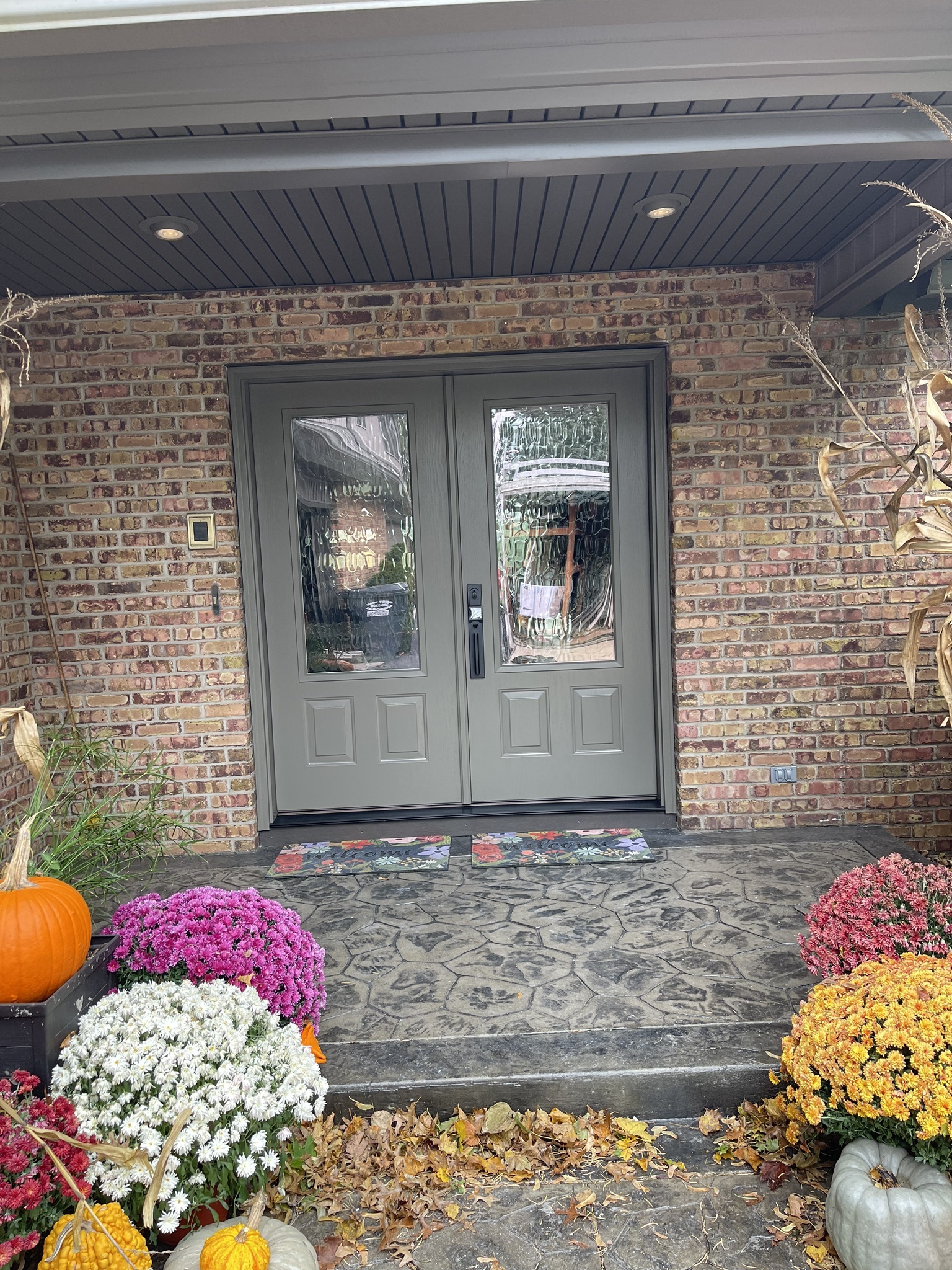 Custom steel front door replacement by ADoorable Kalamazoo Entry Door Installations