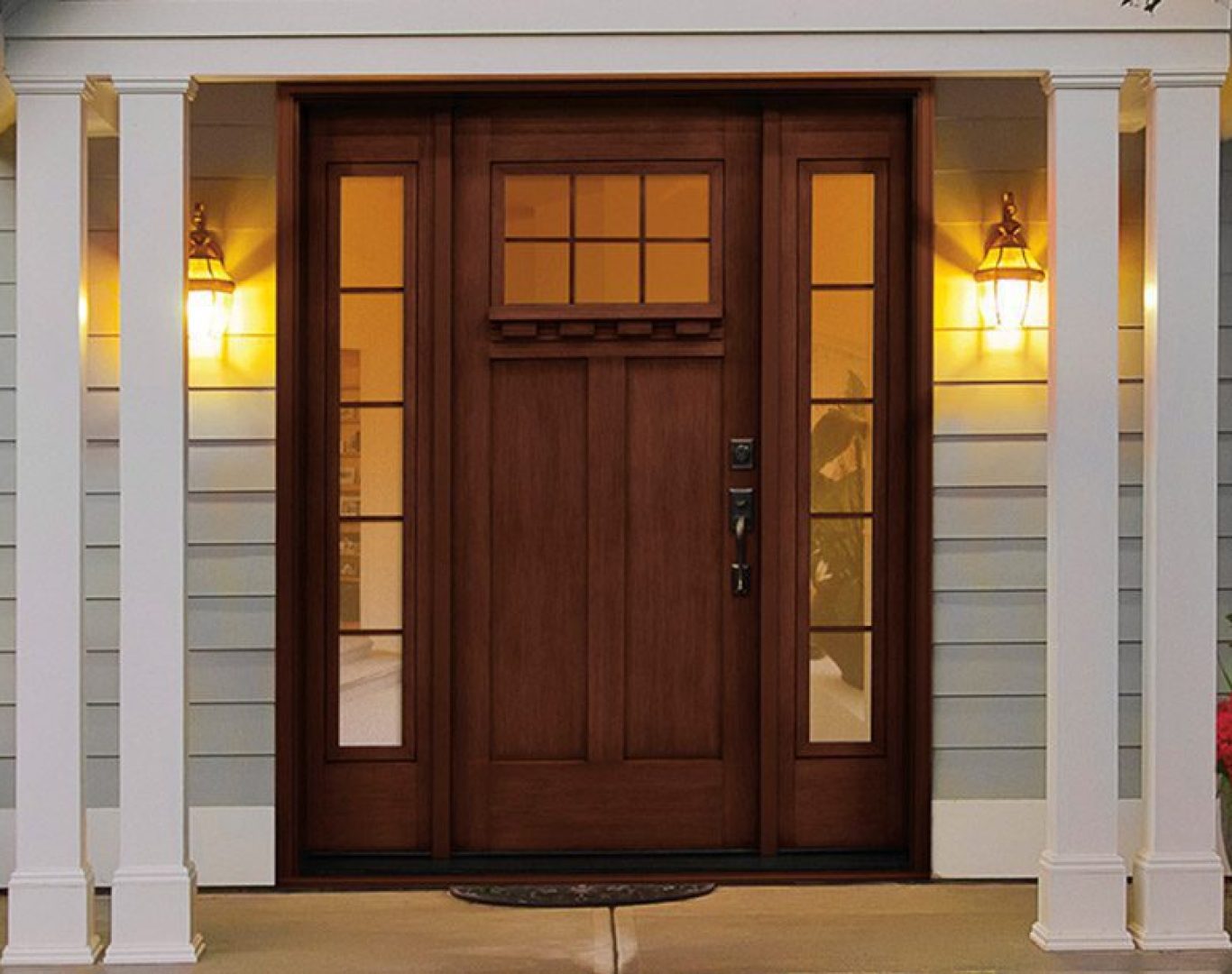 Professional entry door replacement project in Paw Paw MI residence