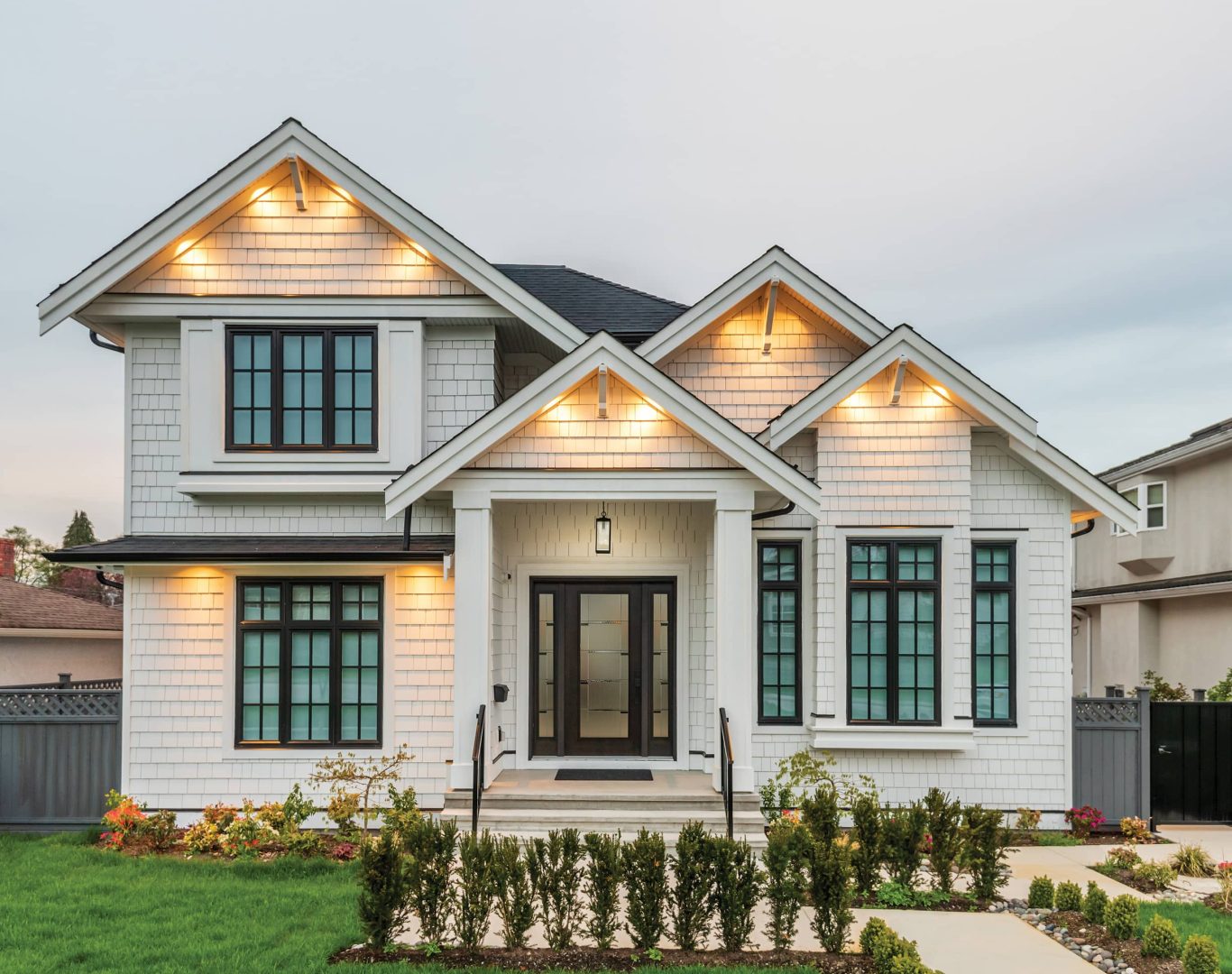 modern front doors installed in Calhoun County home